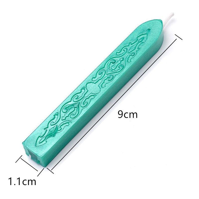 5pcs/set Wax Stick Vintage Engraving Design Colorful Candle Sealing Wax Sticks Seal Wax Sticks With Wicks Multi-Color Seal Wax for Wax Seal Stamp Square Style Sealing Wax With Wick Creative Fire Paint Sealing Wax