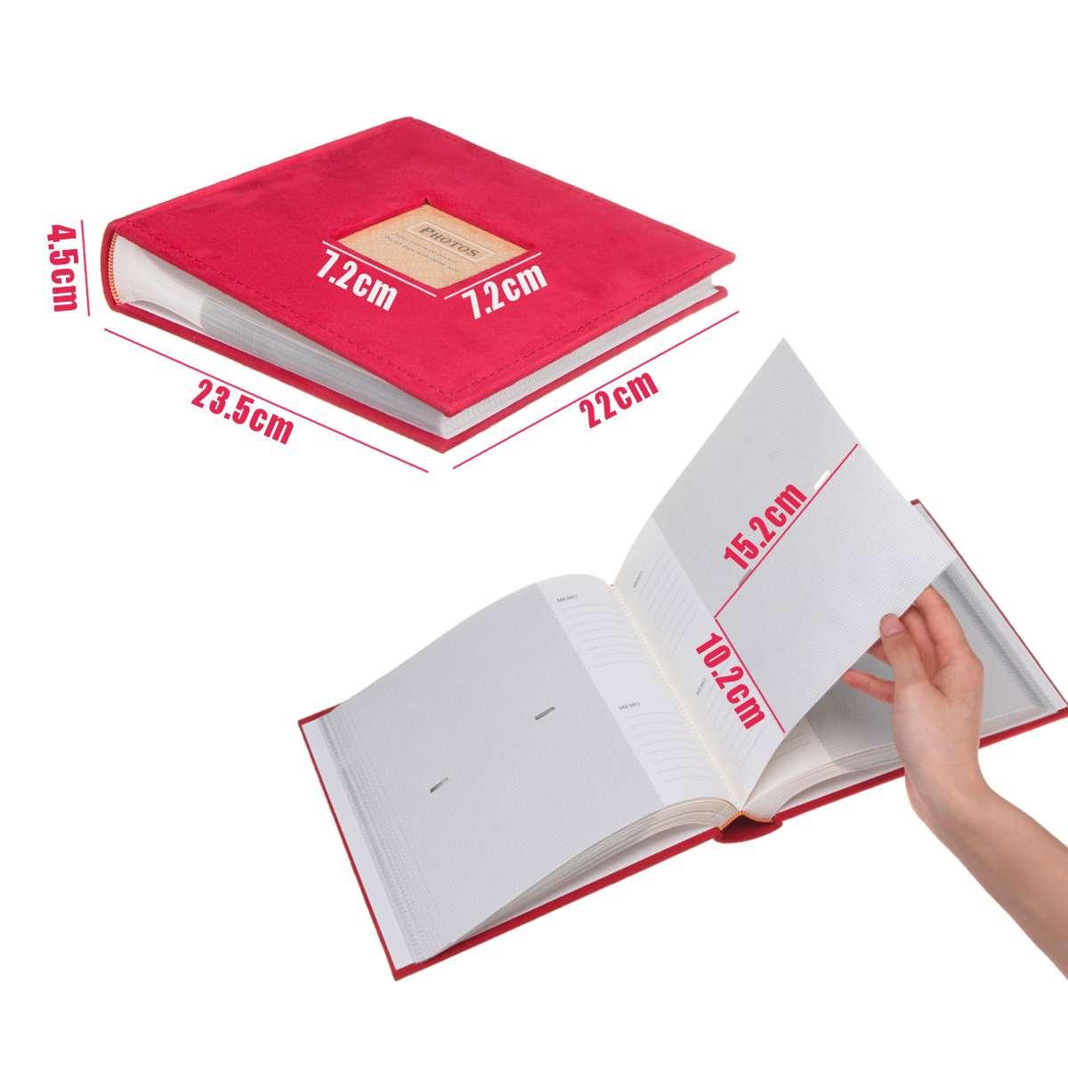 6" 200 Pockets Photo Album Family Memory Pictures Storage Hold Case Baby Wedding Graduation Memory Album Home Decor House Decoration DIY Memorable Gifts For Loved Ones