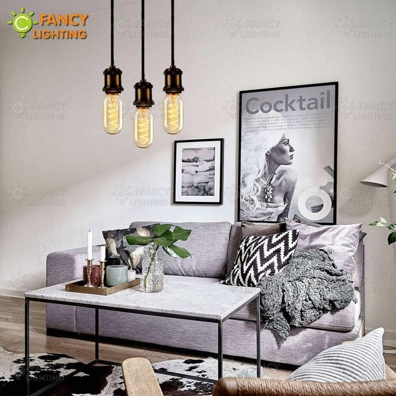6 pcs/lot Edison Light Bulb Vintage Lamp For Home Bedroom Living Room Decor Vintage Bulbs Antique Style Incandescent Light Bulbs For Chandeliers Wall