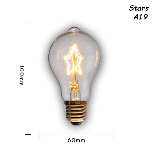 6 pcs/lot Edison Light Bulb Vintage Lamp For Home Bedroom Living Room Decor Vintage Bulbs Antique Style Incandescent Light Bulbs For Chandeliers Wall