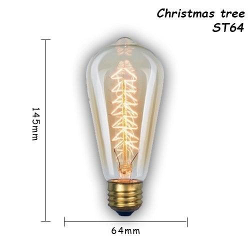6 pcs/lot Edison Light Bulb Vintage Lamp For Home Bedroom Living Room Decor Vintage Bulbs Antique Style Incandescent Light Bulbs For Chandeliers Wall