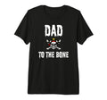 Rock And Roll Dad To Bone Awesome T-Shirt - Minimalist Print Unisex