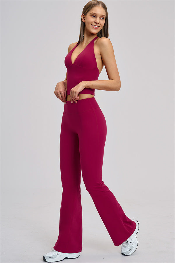 The Zestful Tank Top Flared Leggings 2-Piece Set