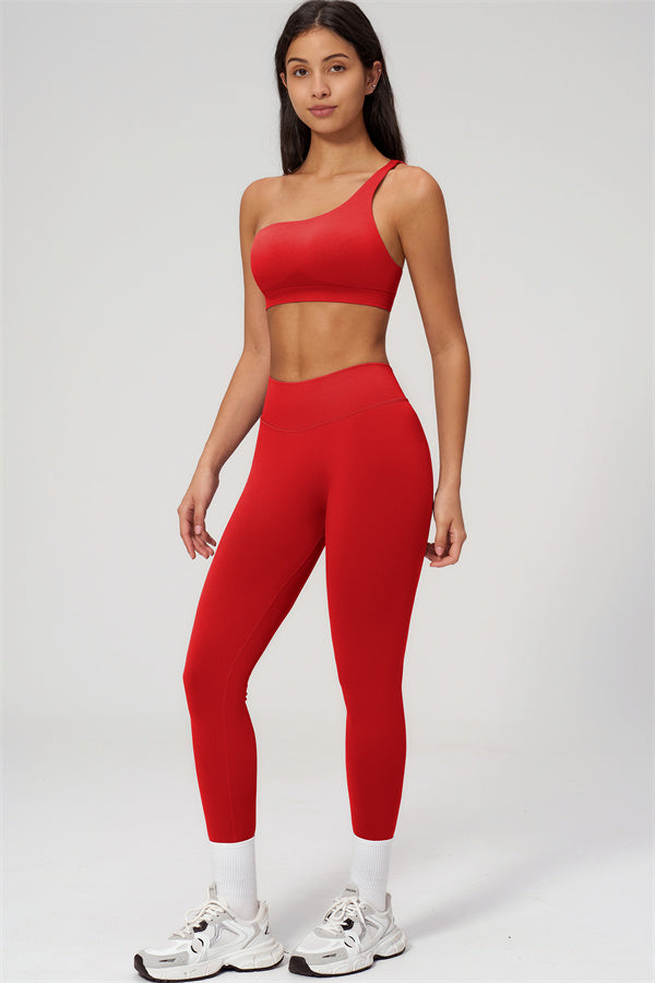 The Empower One-Shoulder Sports Bra Leggings 2-Piece Set