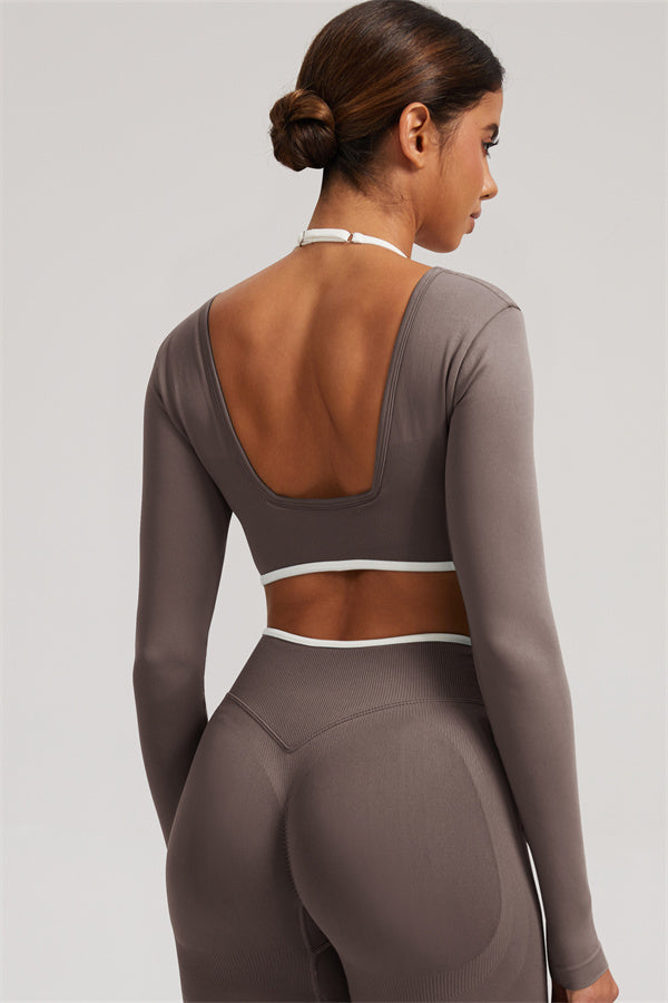 The Elevate New Long Sleeve Crop top