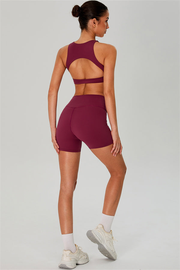 The Jewel Crop Top Crossover Shorts 2-Piece Set