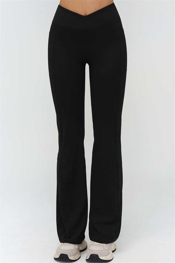 The BoldFit Crop Top Flared Leggings 2-Piece Set
