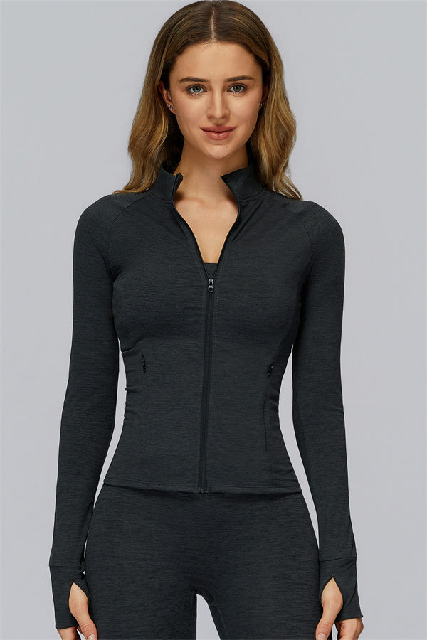 The Radiance Jacket Racerback Sports Bra Leggings 3-Piece Set