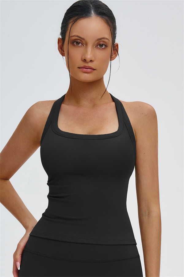 The Slate Y-Back Top