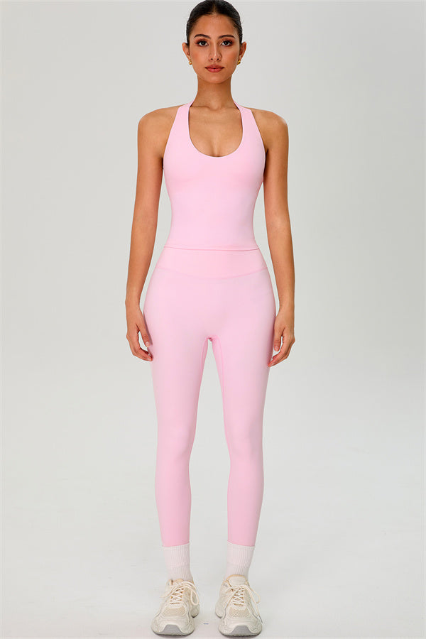 The Solid Halter Tank Top