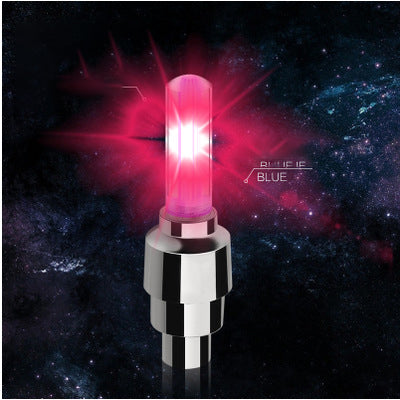 1PCS Bicycle Light Wheel Spoke Light LED Tire Valve Stem Caps Lights Waterproof Neon Light Car Cycling Bike Tyre Spoke Flash Lights Waterproof Valve Stems Caps Accessories For Men Women