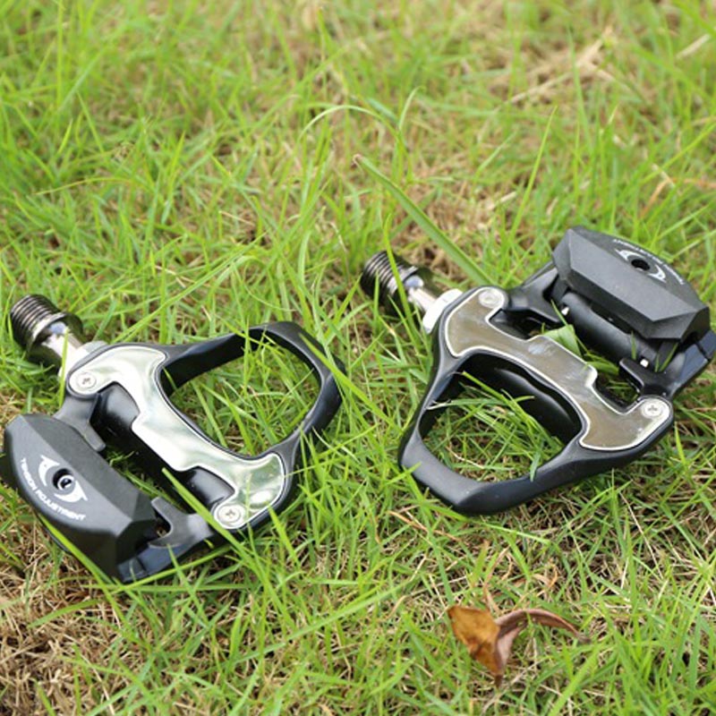 Carbon Fiber Bike Pedal Suitable For Self-Locking Professional Bicycle Pedals Road Bike Pedal High Quality Ultralight Road Bike Pedal Clipless Delta Pedals Aluminum Alloy Bicycle Pedals Cleats Set For Road Bike