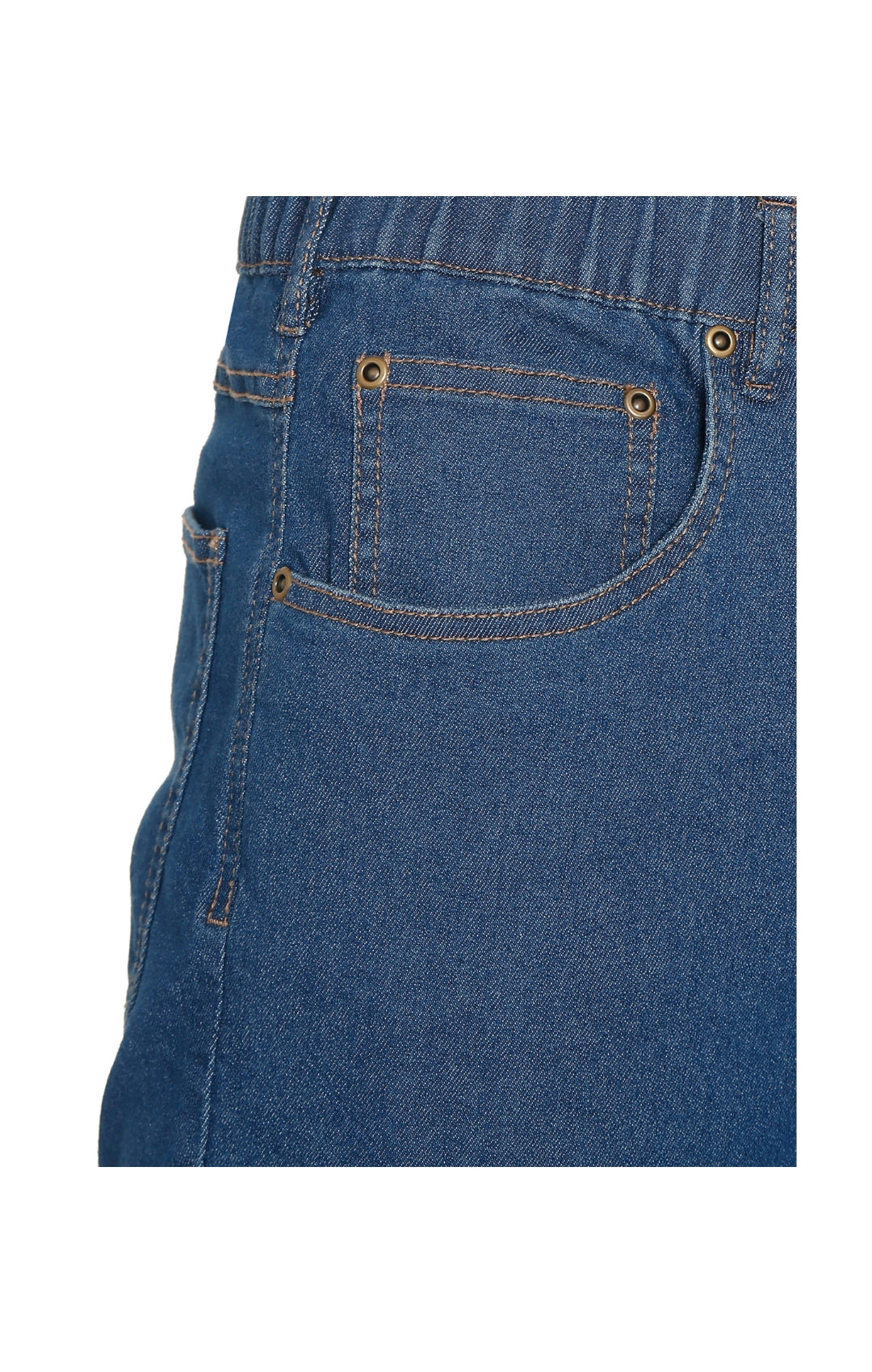 Men's Pull-On Denim and Twill Pants — Elastic Waist Easy Fit