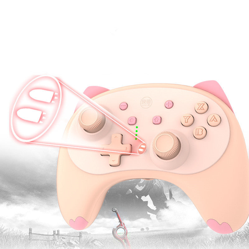 Cute Mini Cat Type Bluetooth Wireless Joystick Gamepad Controller Compatible With PC Laptop