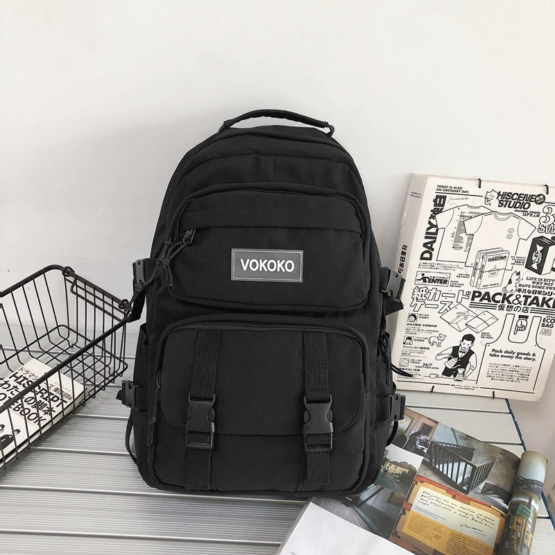 Campus Large Capacity Fashion Men's Backpack Ins New Trendy Small Canvas Mini Backpack For Women And Girls Anti-theft Shoulder Bag And School Bag For Teenager Girls