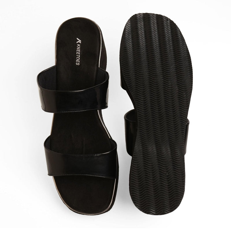 Serene - Black Wedges