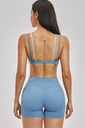 The New Seraphine Layered V Sports Bra Shorts 2-Piece Set