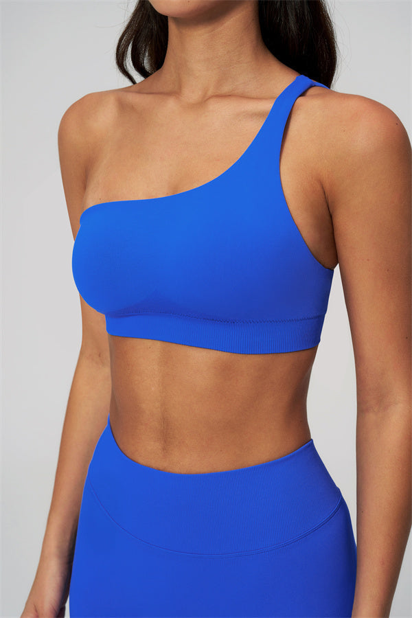 The Empower One-Shoulder Sports Bra