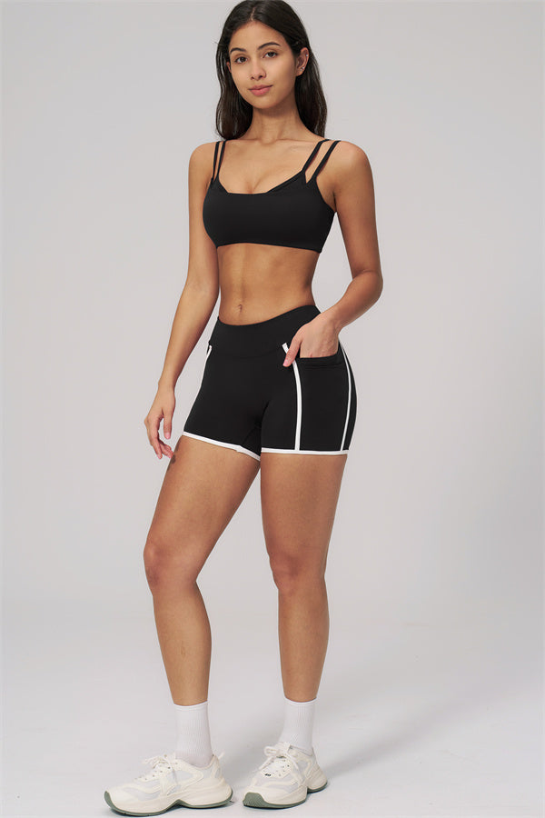 The Clarity Dual Strap Sports Bra Shorts 2-Piece Set