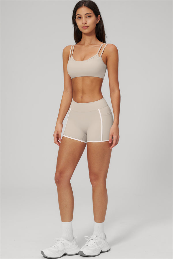 The Clarity Dual Strap Sports Bra Shorts 2-Piece Set