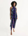 Sheer Bohemian Blue Swimsuit Cover Up