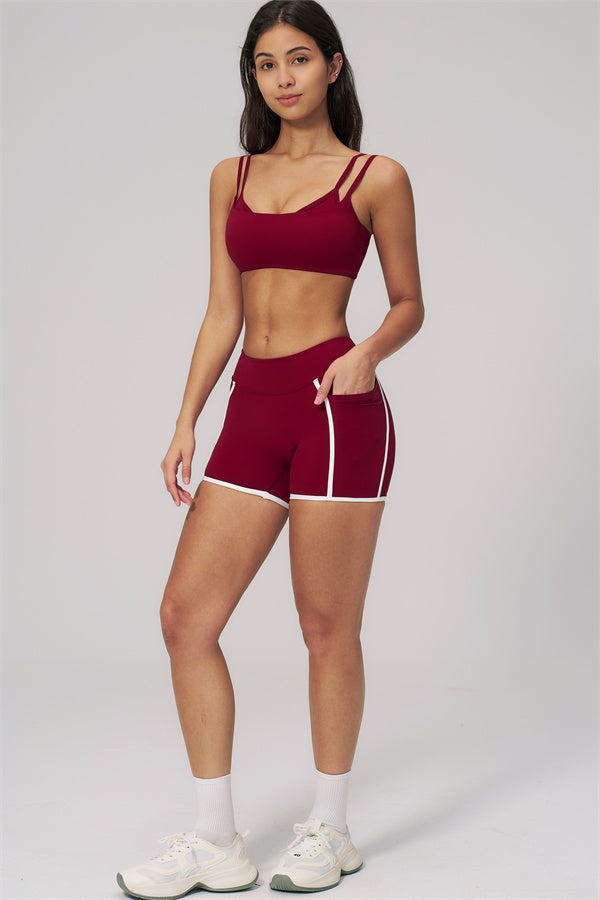 The Clarity Dual Strap Sports Bra Shorts 2-Piece Set
