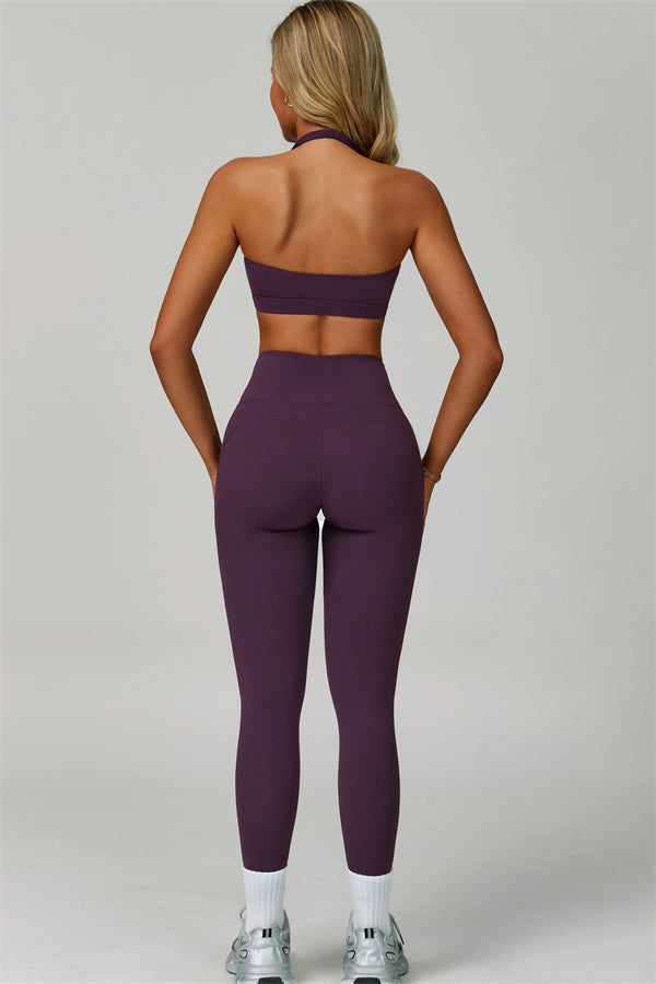 The Bold Halter Sports Bra Leggings 2-Piece Set