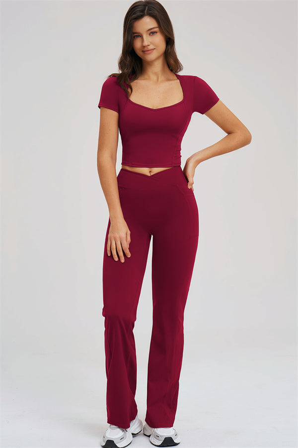 The Sizzle T-shirt Flared Leggings 2-Piece Set