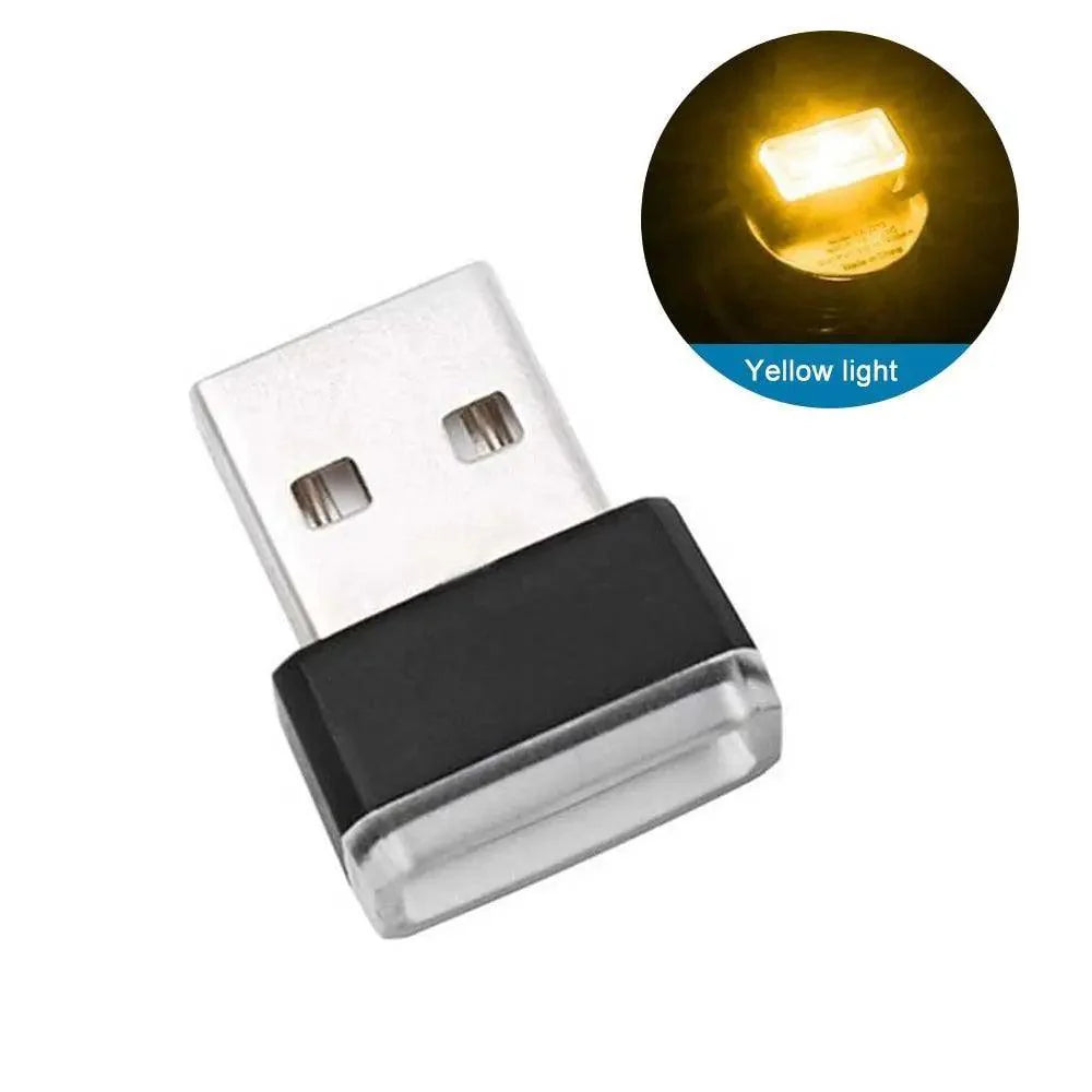 7 Color Lights LED Mini USB Ambient Neon Interior Light Car Accessories Cars Gadgets Bright Colors