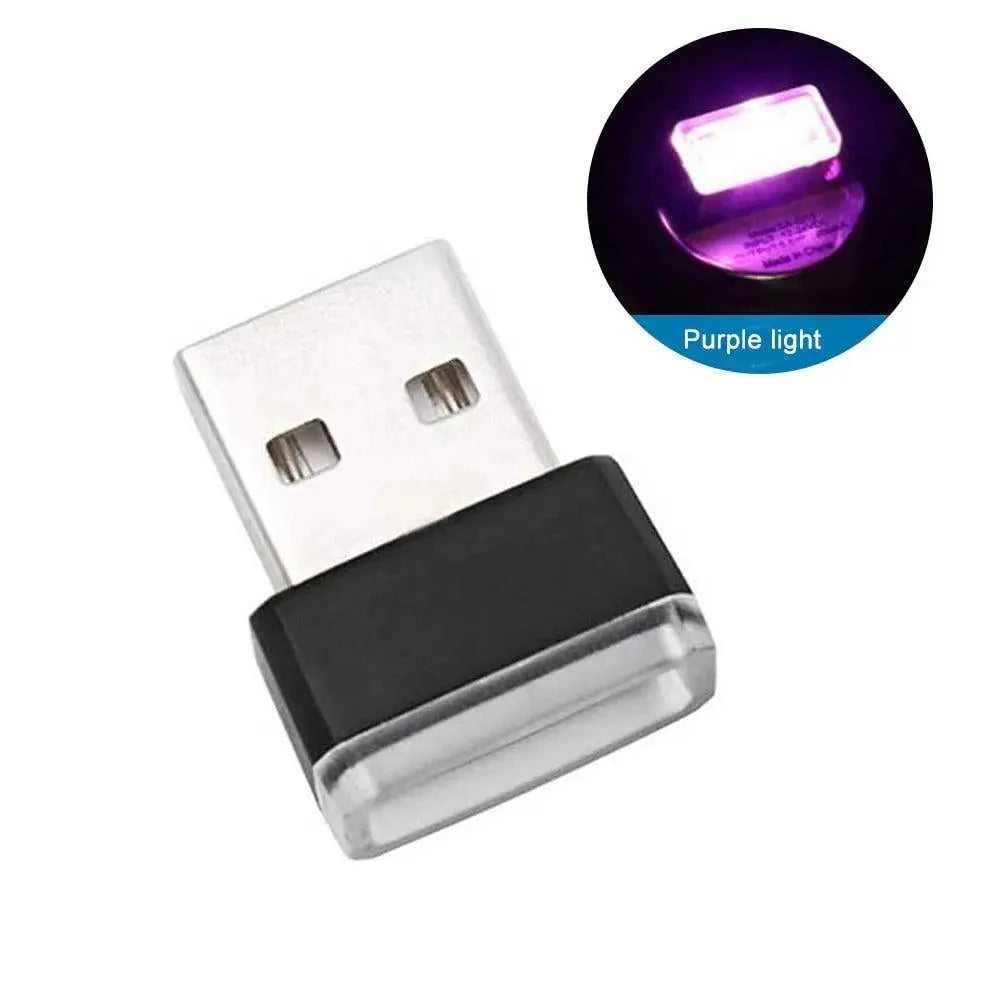 7 Color Lights LED Mini USB Ambient Neon Interior Light Car Accessories Cars Gadgets Bright Colors