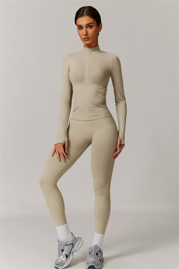 The Nova Luxe Jacket Sports Bra Leggings 3-Piece Set