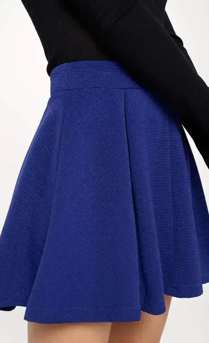 High-Waisted Pleated Skater Skirt - Flowy & Flirty | Femstylo