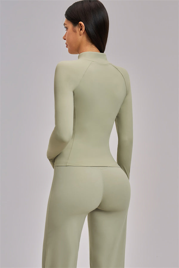 The Swoon Jacket Sports Bra Flared Leggings 3-Piece Set