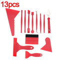 7/13pcs Car Vinyl Film Wrapping Tools Car Sticker Film Scraper Kit Auto Felt Squeegee Scraper Set Knife Decal Plaste Accessories