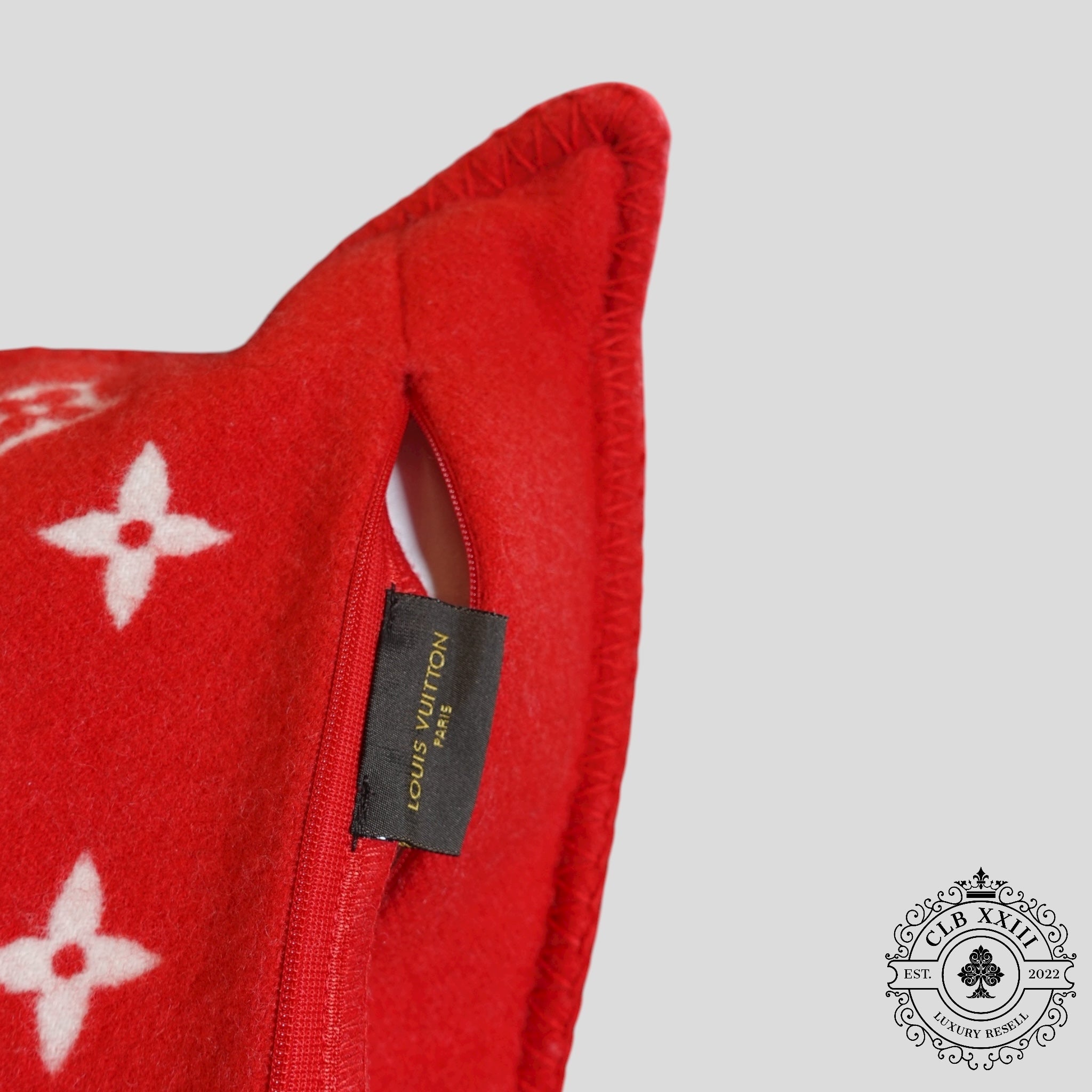 Louis Vuitton X Supreme Cashmere Pilllow