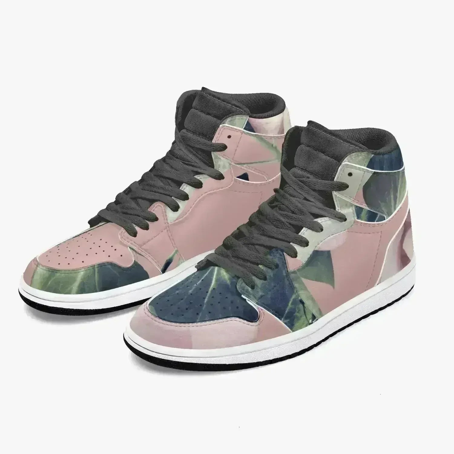 Jacki Easlick Floral Garden High-Top Leather Sneakers