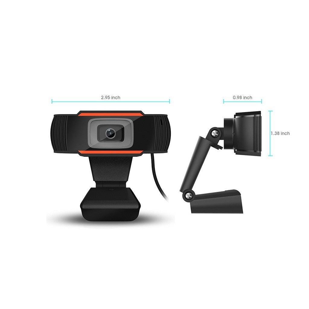 720p HD Webcam with Mic Rotatable PC Desktop Web Camera Cam Mini Computer WebCamera Cam Video Recording Work Video Calling and Recording For Camera Desktop OR Laptop Gaming Conferencing & Working