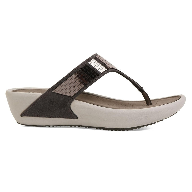 Paloma- Grey Thong Slip-Ons