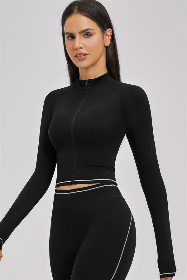 The Unbound Jacket Crop Top Shorts 3-Piece Set