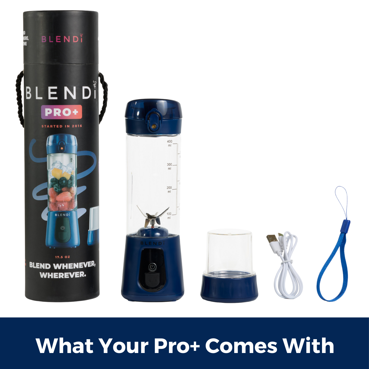 Pro+ Ice Crushing Portable Blender (17oz)