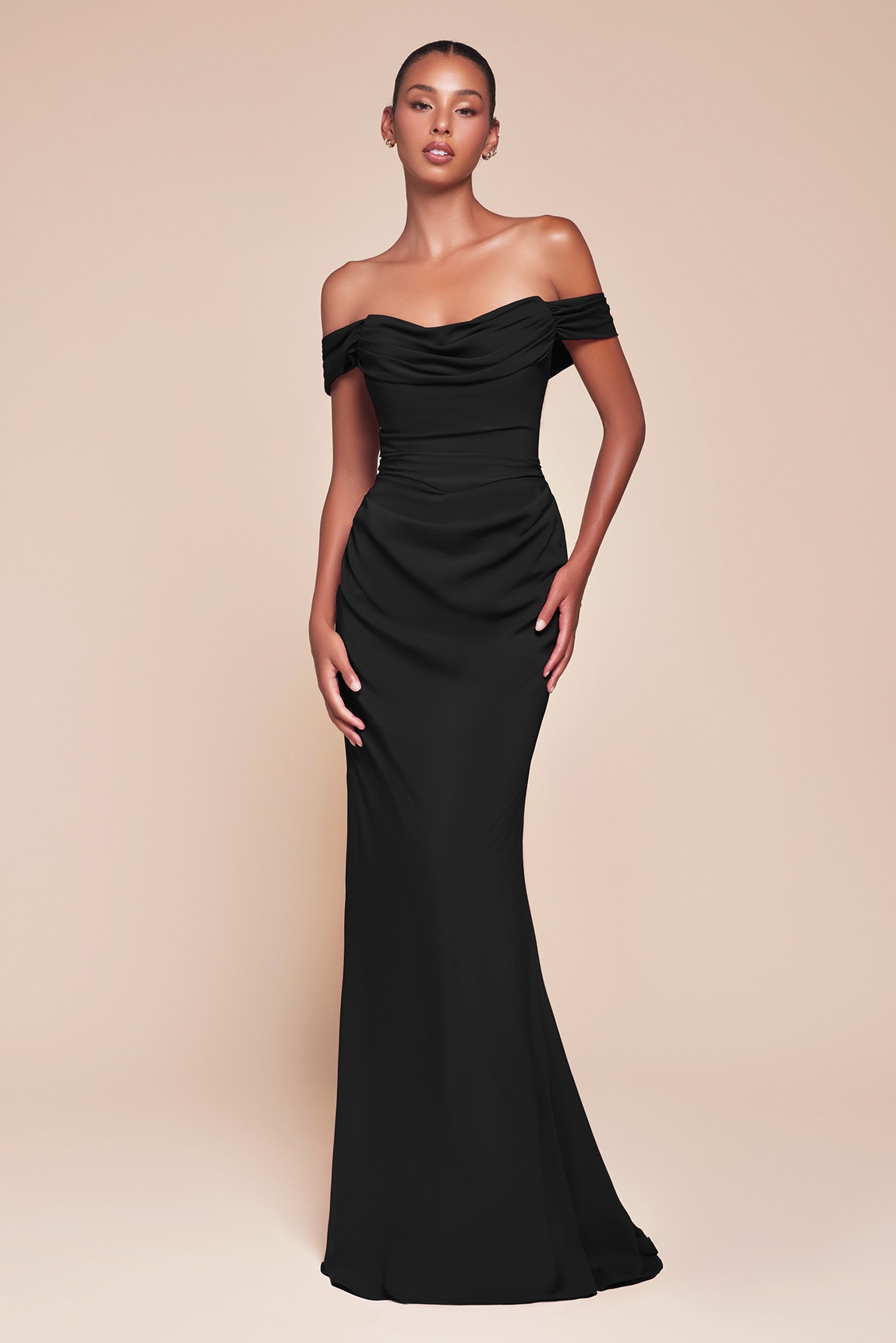 Ladivine 7433 Dress Versatile Tie Chiffon Strapless Bridesmaid Dress