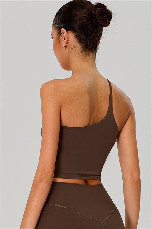The Jewel One-Shoulder Crop Top