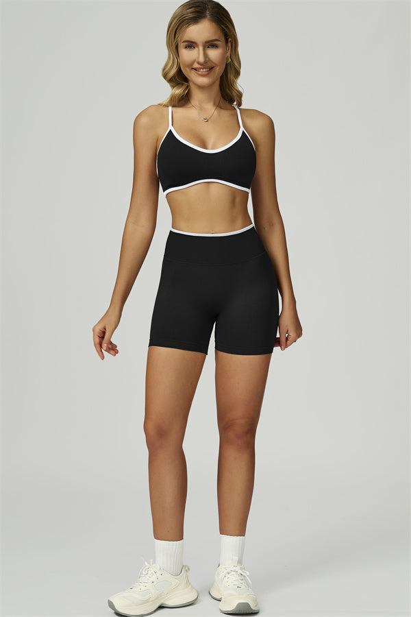 The Prime Line Sports Bra Shorts 2-Piece Set