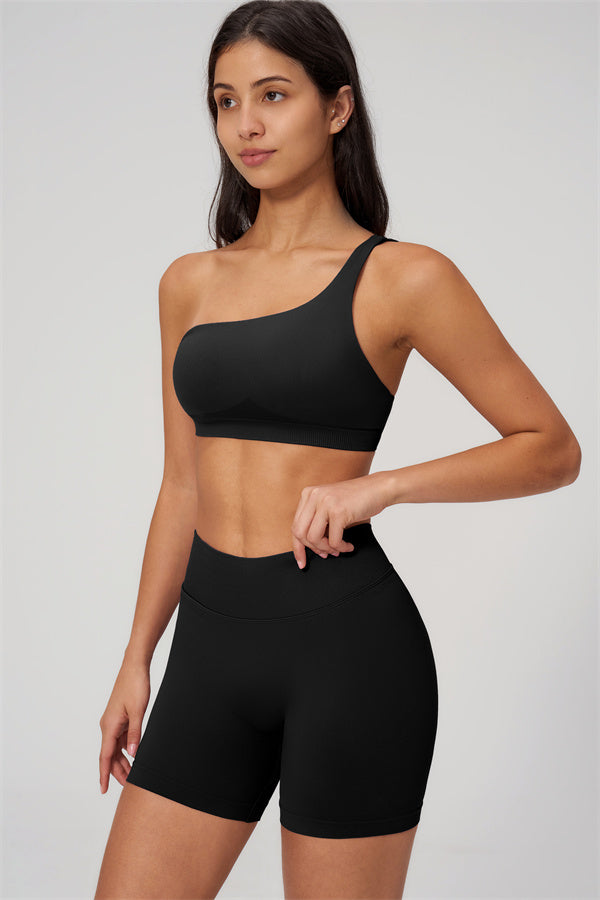 The Empower One-Shoulder Sports Bra