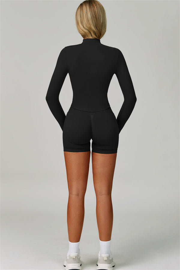 The Empower Jacket Sports Bra Shorts 3-Piece Set