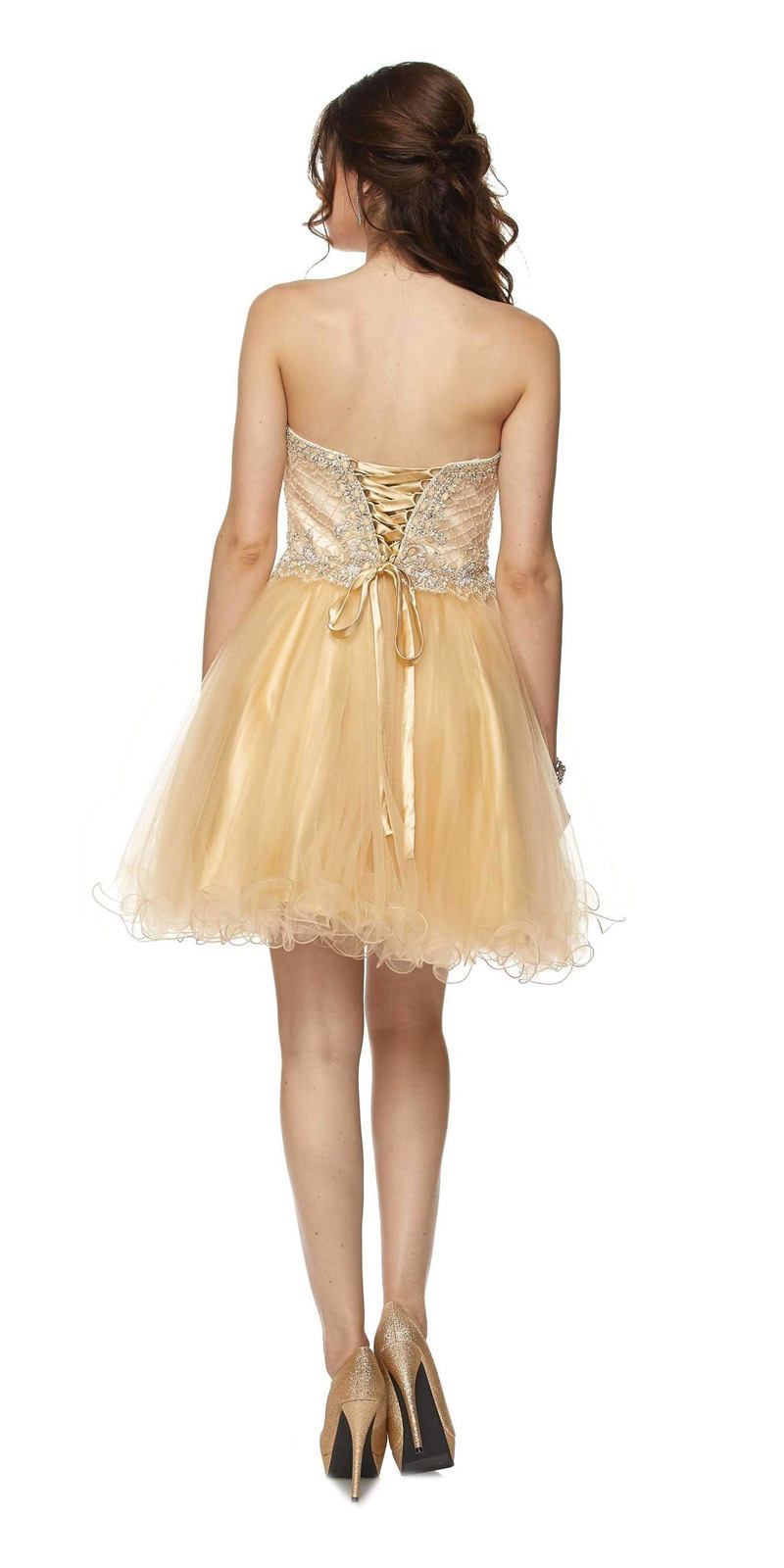 Juliet 778 Sweetheart Neckline Corset Back Dress