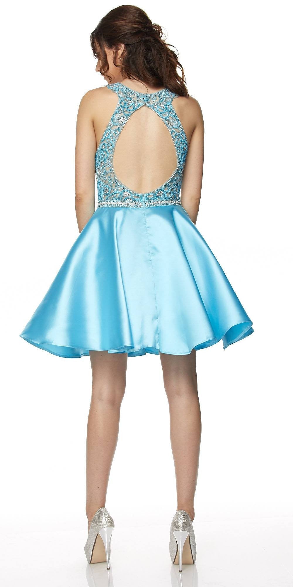 Juliet 779 Embellished Bodice Short Dress Sleeveless