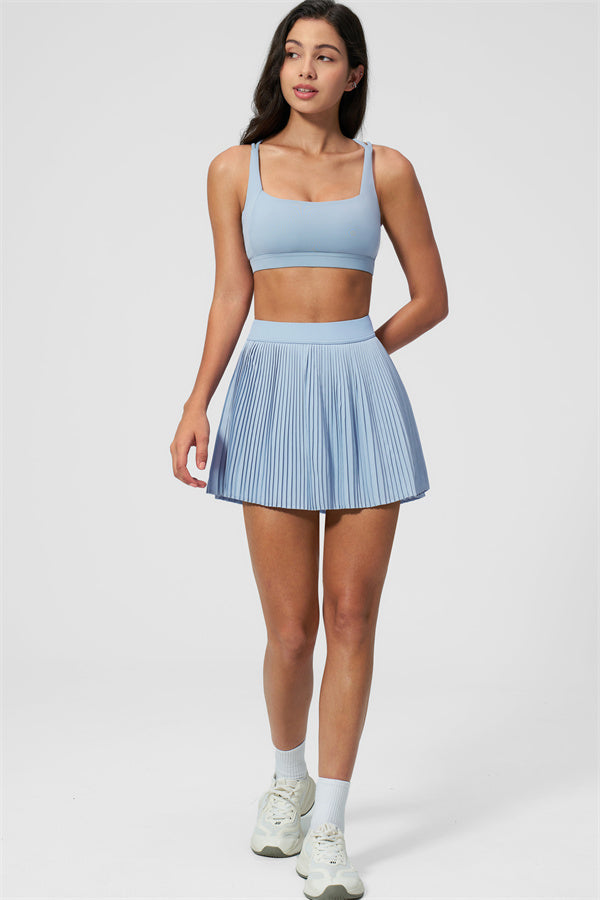 The Balance Sports Bra Tennis Skirt 2-Piece Set