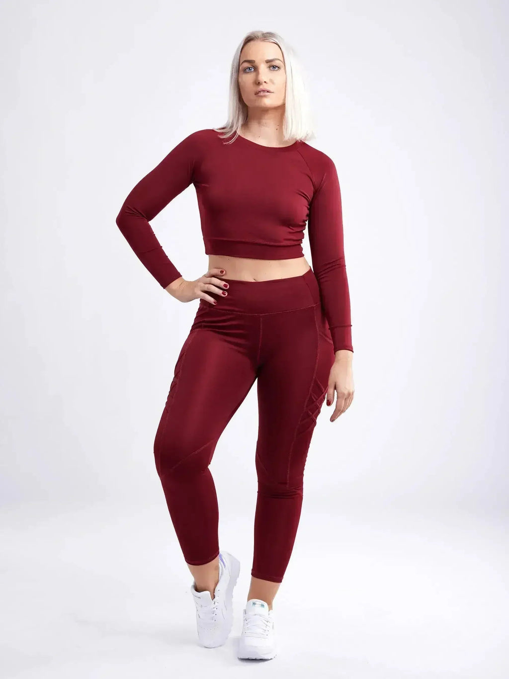 Long-Sleeve Crop Top