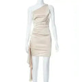 Crossbody Sleeveless Slim Fit Dress